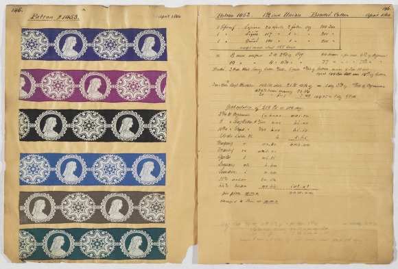 Volume/Folder: Ribbon sample book, 1850-1872 [Volume 4, Part 2] Horstmann-Lippincott family [1899]